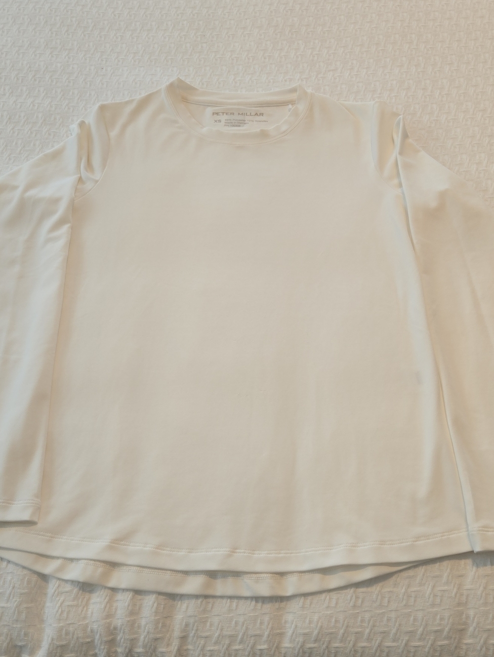 Peter Millar White Long Sleeve Active Sun Shirt New Without Tags
